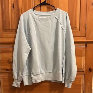 American Eagle Outfitters Light Blue Crew Neck Sweater